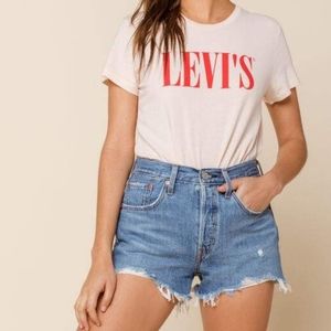 Levi's 501 cut off shorts